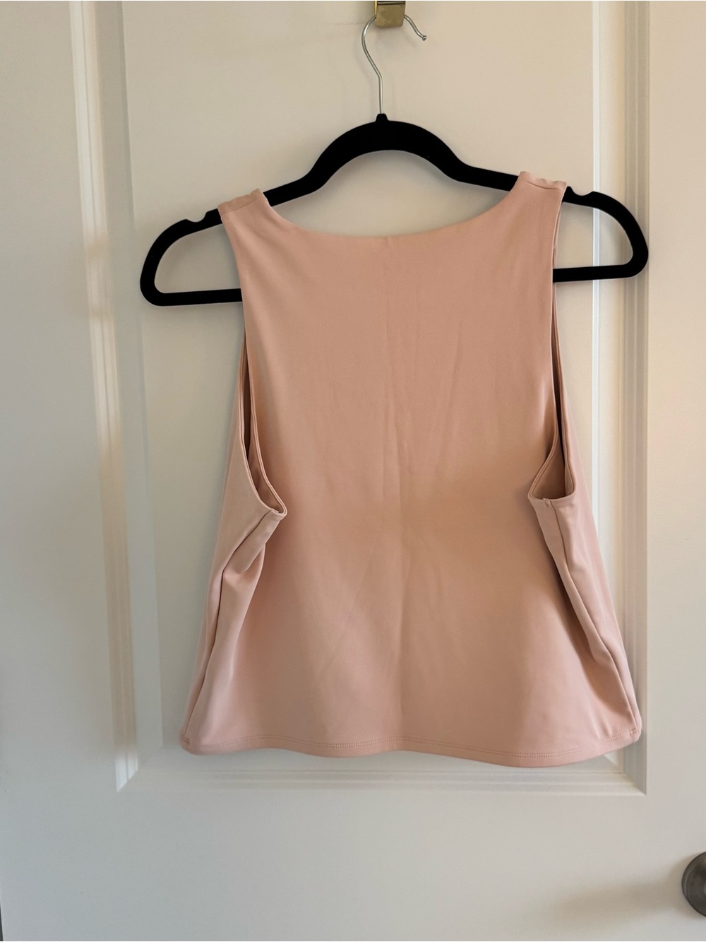 Express Blush Cropped Pink Sleeveless Tank Top - Picture 2 of 4